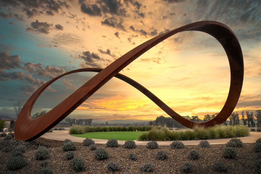 Gordon Huether's 'Infinity' Sculpture at Stanly Ranch, Napa CA