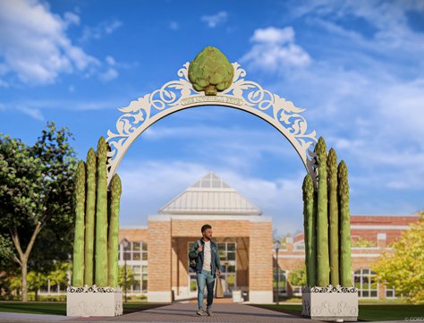 The Mitchell Gate Sculpture – Culinary Institute of America